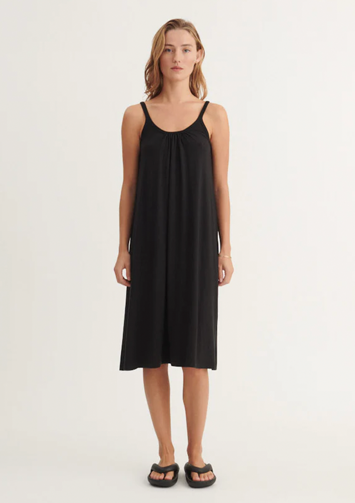 Basic Apparel Jo Strap Dress Dresses 001 Black